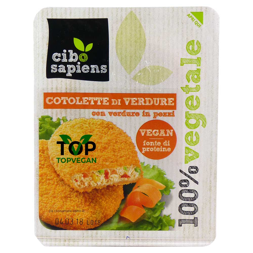 Cotolette di Verdure con pezzi di verdure